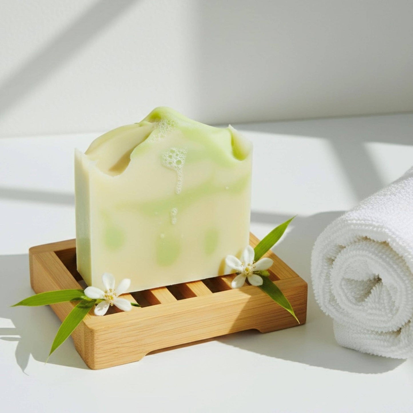 Bamboo Bergamot Handmade Soap Bar VEGAN COLD PROCESS