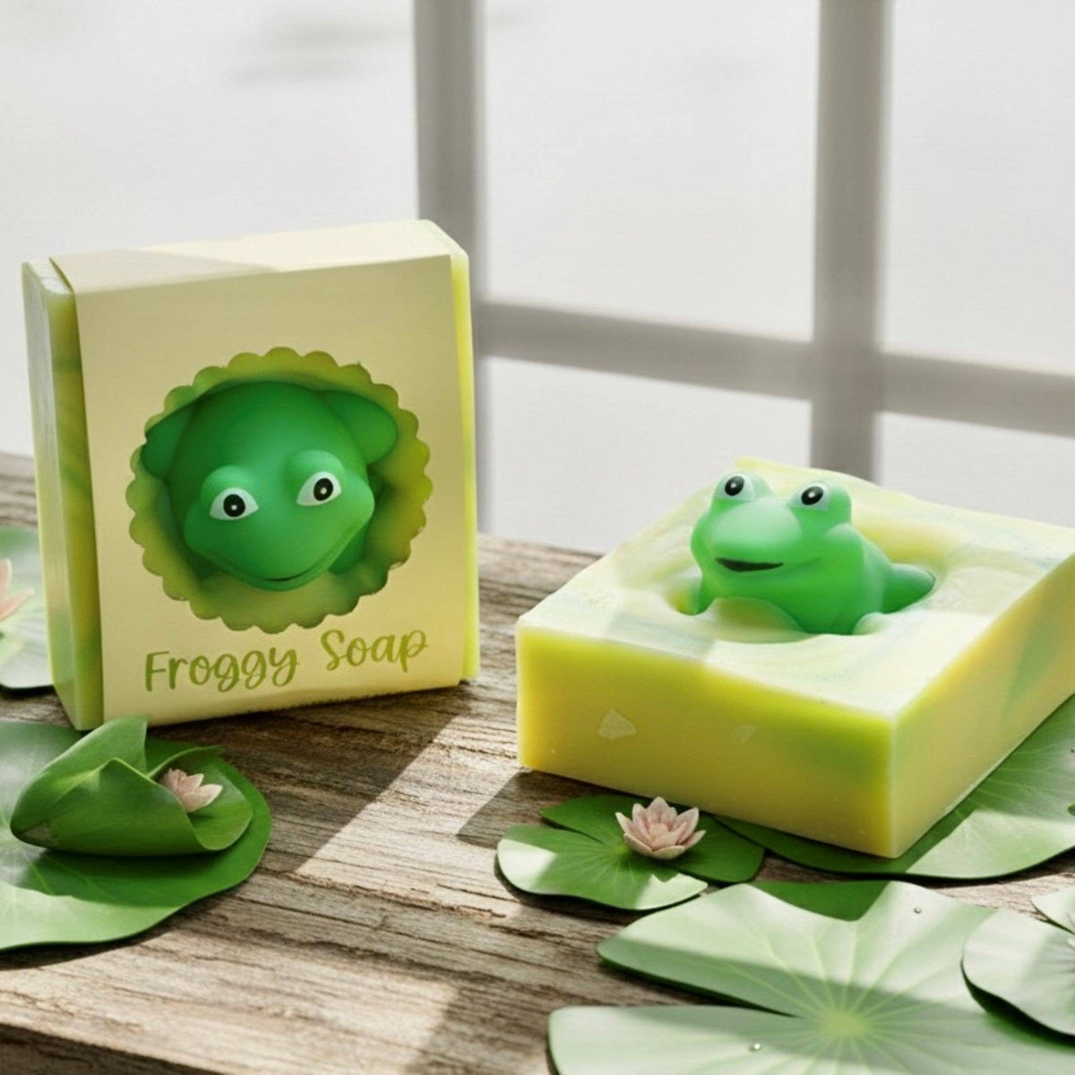 Froggy Handmade Soap Bar for Kids NATURAL VEGAN COLD PROCESS