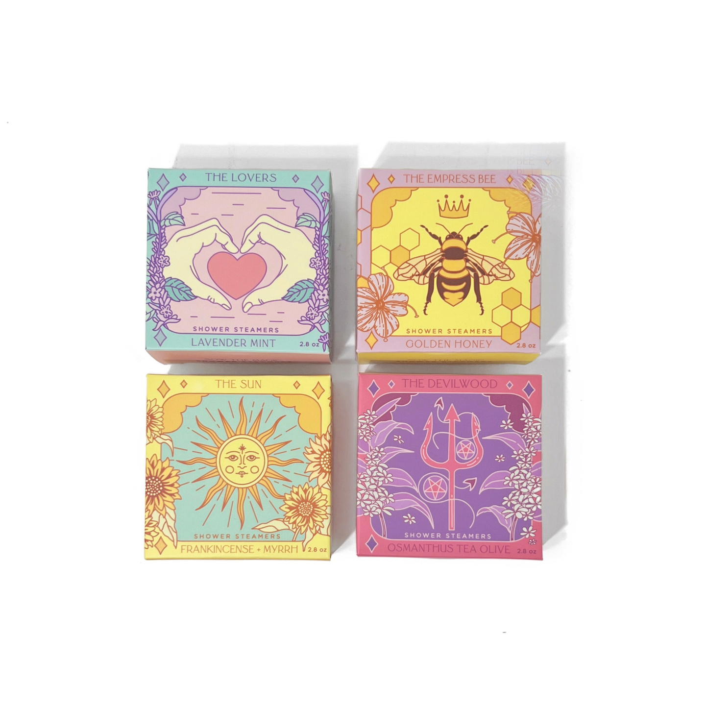 The Lovers Shower Steamer Set in Lavender Mint