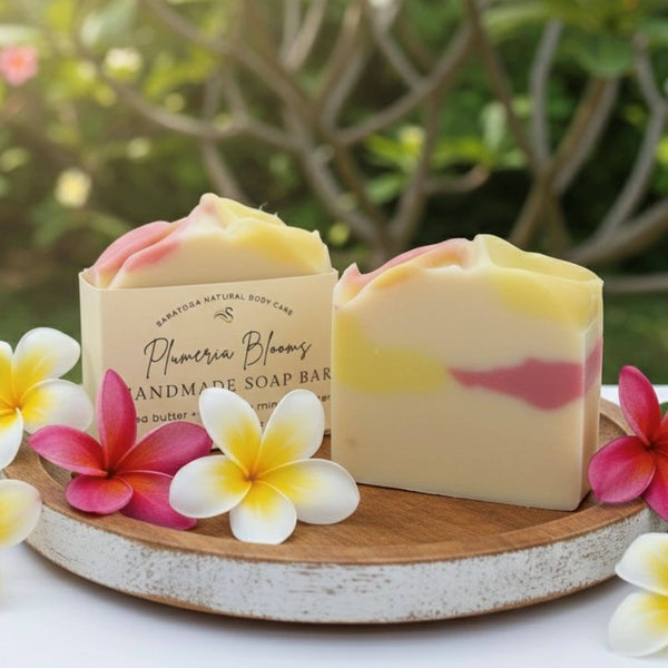 Plumeria Blooms Handmade Soap Bar VEGAN Spring Summer Scent