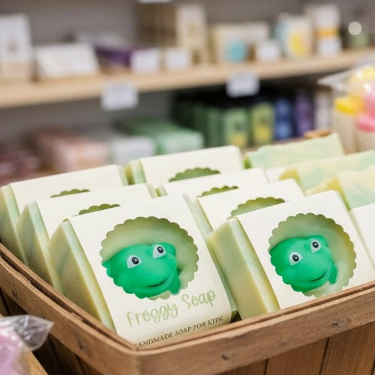 Froggy Handmade Soap Bar for Kids NATURAL VEGAN COLD PROCESS