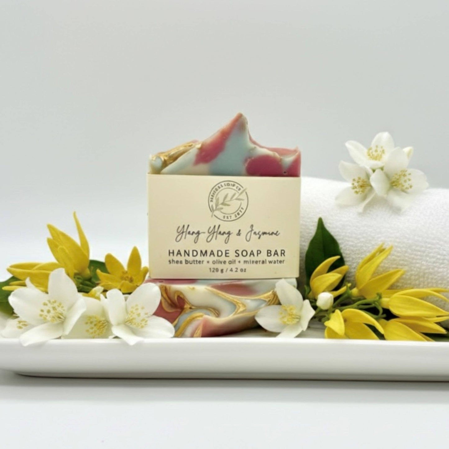 Ylang-Ylang & Jasmine Handmade Soap Bar SPRING COLD PROCESS