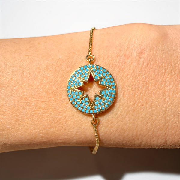 Turquoise Starburst Bracelet