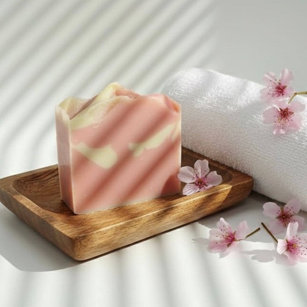 Pink Berry Mimosa Handmade Soap Bar VEGAN COLD PROCESS