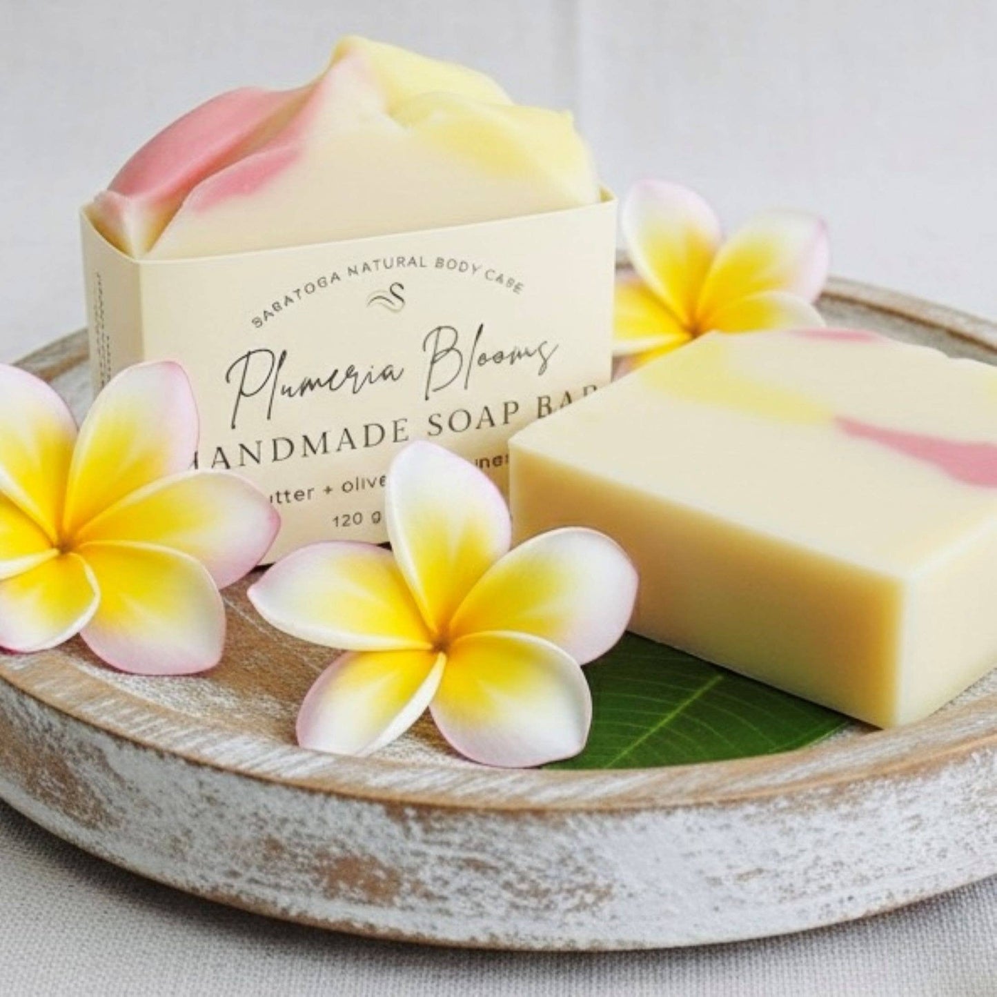Plumeria Blooms Handmade Soap Bar VEGAN Spring Summer Scent