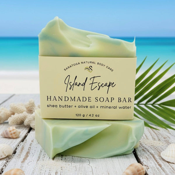 Island Escape Tropical Handmade Soap Bar VEGAN COLD PROCESS